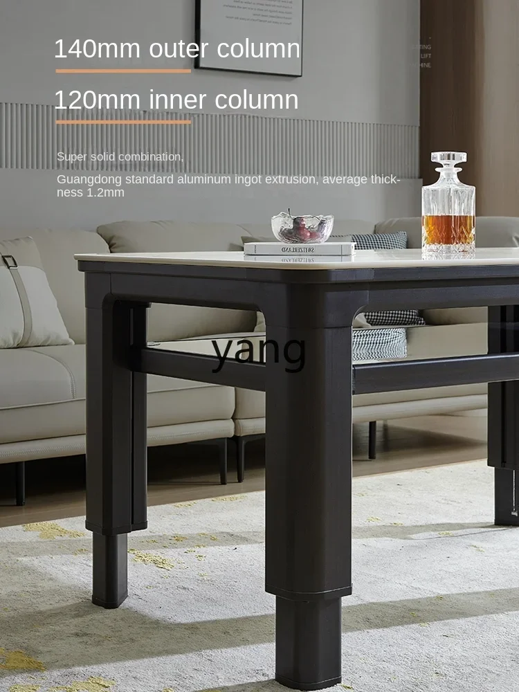 CX Lifting Coffee Table Electric Heating Table Heating Table Induction Cooker dengan Pemanas Naik-Turun