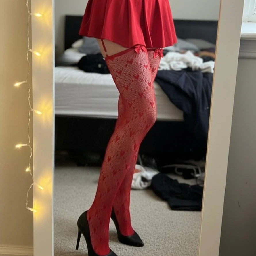 

European Fishnet Garter Belt Body Stockings Heart Thigh High Socks Pantyhose for Women Sexy Nightwear Erotic Suspender Tights