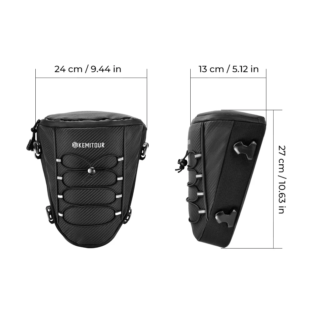 Universal Motorcycle Tail Bags PVC Waterproof Rear Seat Storage Bag for Sport Bike Touring Riding Outdoor Dry Travel Luggage Bag
