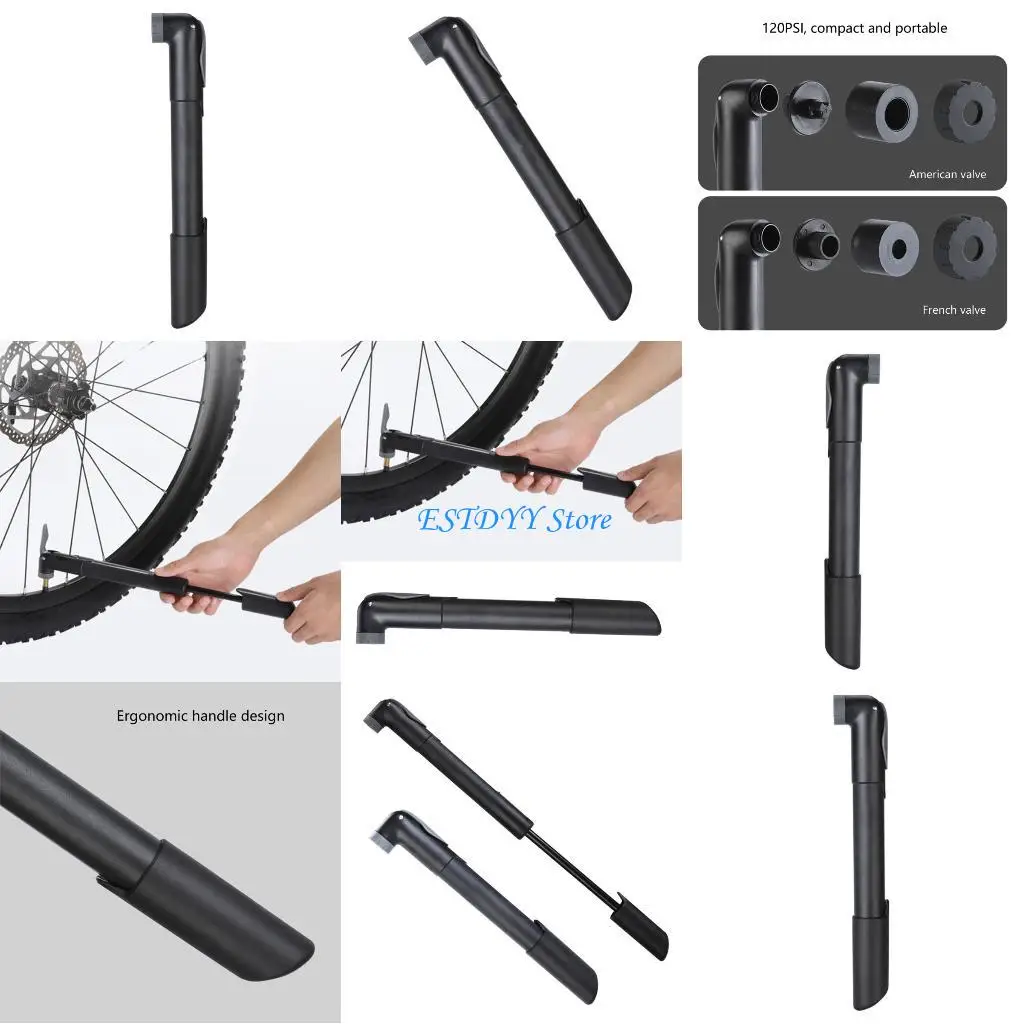 

G6DE Pocket Size Air Pumps For Bikes Tires Basketball Inflatable Inflator Bike