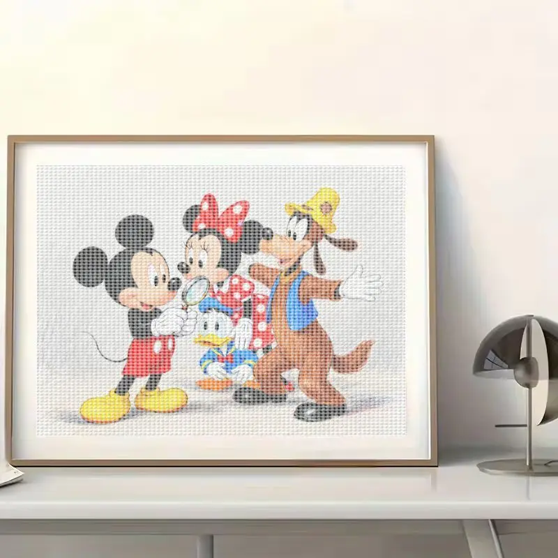 1 шт. Disney Микки Маус Минни Дональд Дак Гуфи 5D DIY полный дрель комплект алмазной живописи, большой 40x50 см милые персонажи мультфильмов C