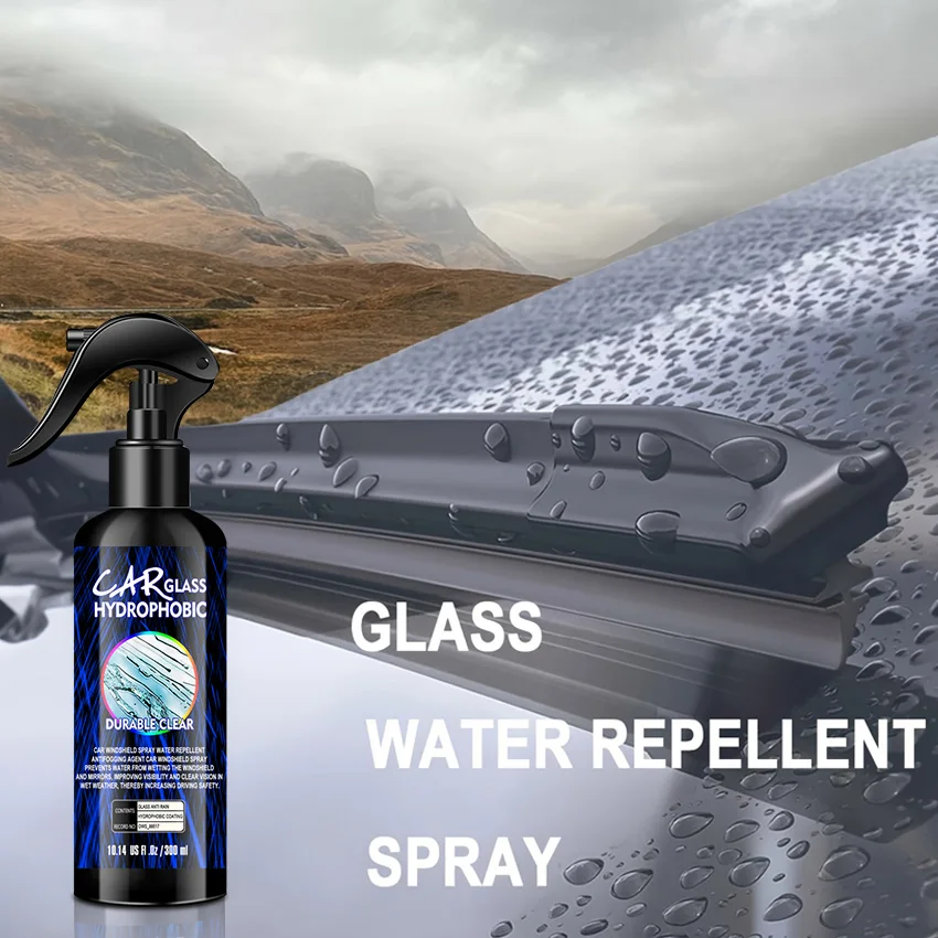 Auto-Wasserabweisender Spray, Anti-Regen-Beschichtung für Autos, hydrophobe Anti-Regen-Flüssigkeit für Windschutzscheiben, Spiegelmaske, Auto-Chemikalie – Detail 2