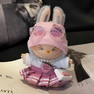 17 cm Labubu Puppenkleidung Korea Accessoires Kpop EXO BTS LABUBU IDOL V1 V2 ROCKSPWEISE 10 Hauptverkäufe BTS KPOP -Kleidung - №1