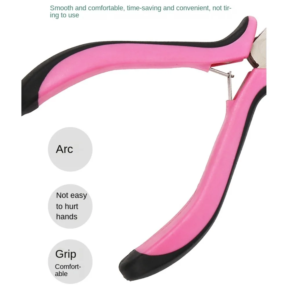 Clip Plier 3 Holes Pliers Pink Capsule Removing Tongs Hair Extension Pliers Feather Hair Extensions Professional