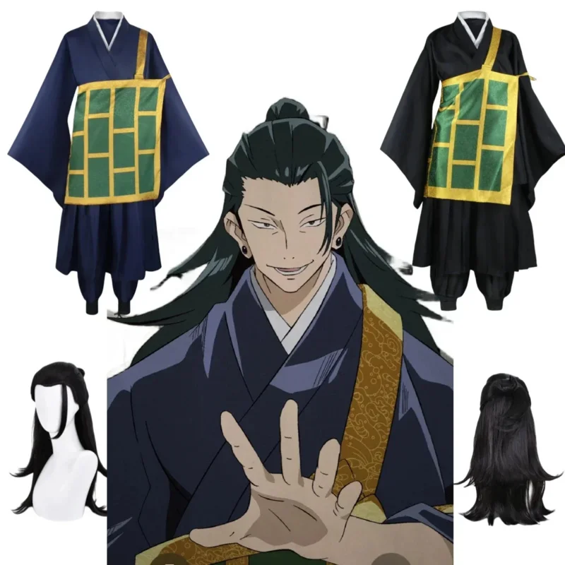 

Geto Suguru Cosplay Jujutsu Kaisen Anime Costume Uniform Wig Suit Halloween Adult Men Women Kids Costumes Clothes