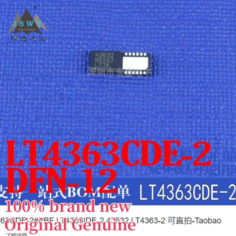 

(1/10 pcs) LT4363CDE-2 LT4363 Silk-Screen 43632 DFN12 Integrated Circuit IC Large Stock Fast Shipping Free Shipping