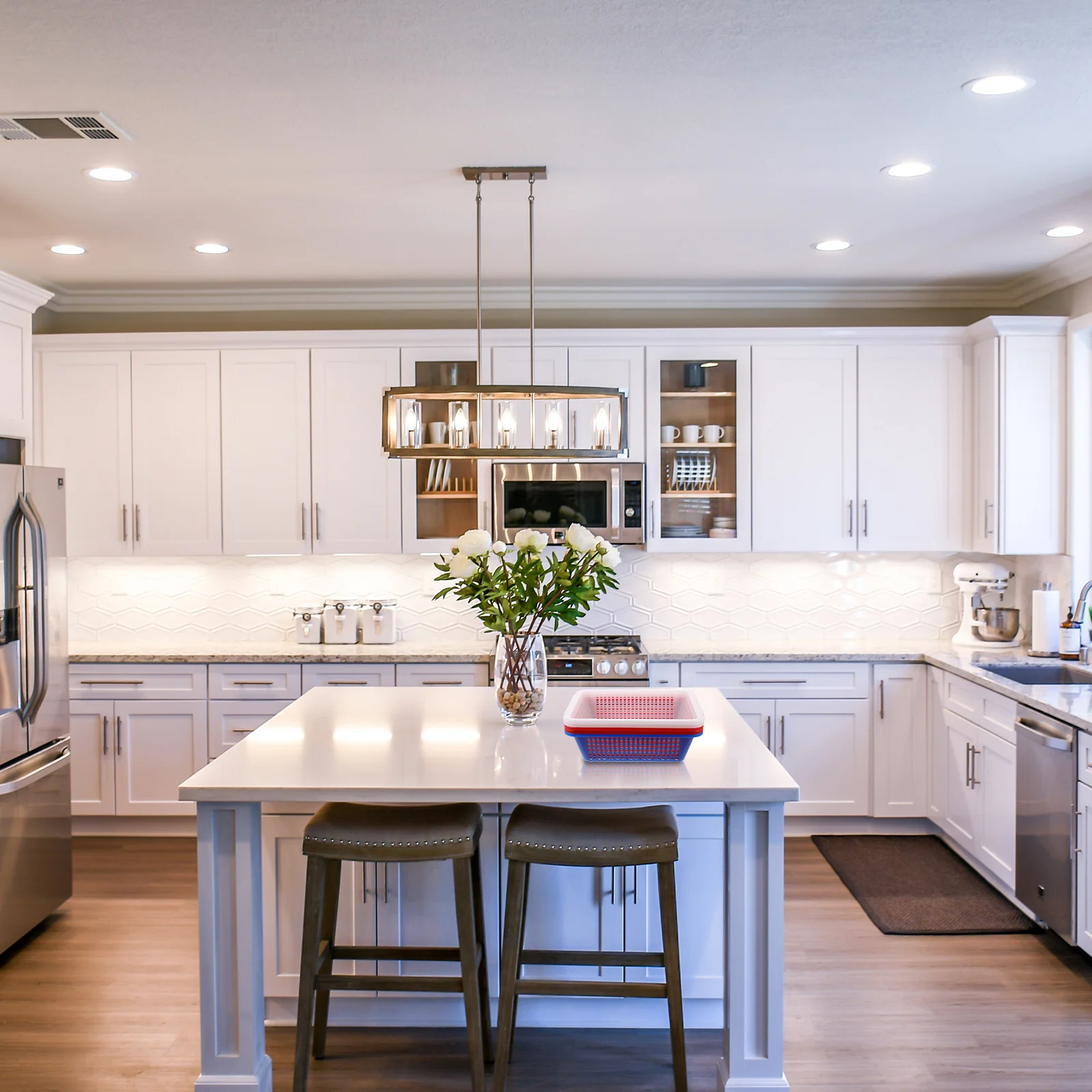 

Набор из 5 прочных пластиковых корзин для хранения: дренажные контейнеры для дома, подставки для фруктов, корзины для овощей, органайзеры для кухни и ванной