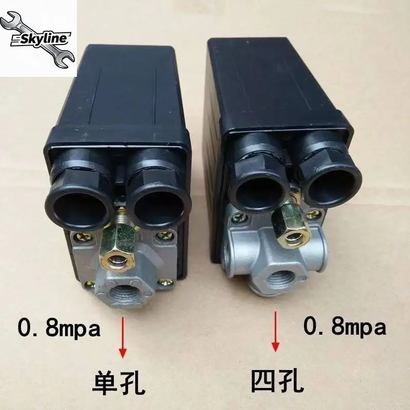 220V 380V Single & Four Hole Pressure Control Switch Universal Controller For Small Air Compressors