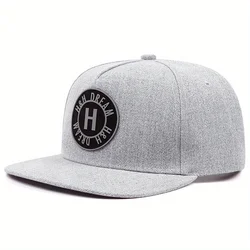 Fashion Snapback Cap Letter H Flat Brim Hats Adults Hip Hop Baseball Caps For Men Women Cotton Adjustable Golf Trucker Hat