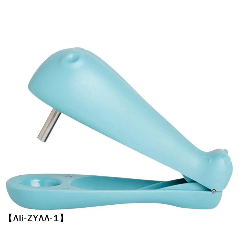 【A】Cute Whale Shaped Cherry Pitter With Stainless Steel Corer Easy Grip Handle For Home Kitchen Jam Making Tool