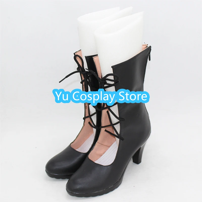 Anime Rozen Maiden Suigintou Mercury Lamp Cosplay Shoes Halloween Carnival Boots PU Leather Shoes Cosplay Props Custom Made