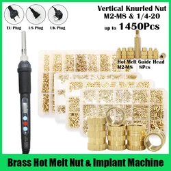 Inserts TS100 Soldering Iron Tip Brass Heat Set Insert Nut Threaded Hot Melt Guide Head 3d Print Embedment Copper Nut Insertion
