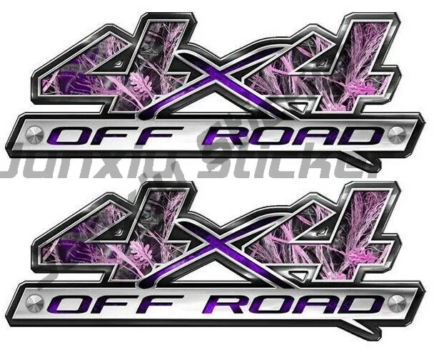 2 Stück Z71 4x4 Offroad-Truck-Aufkleber Tarnmuster Grafiken Hirsch-Totenkopf Schnee Offroad-Sticker Fx4 4x4 Straßen-Truck-Aufkleber F150 F250 F350 – Detail 4