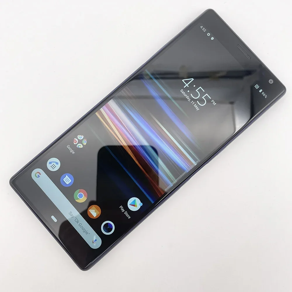 Telefono cellulare originale Sony Xperia 10 Plus i3213 i4213 4G 6.5 "Singolo Dual SIM 64GB ROM 12MP Cellulare con impronte digitali sbloccato