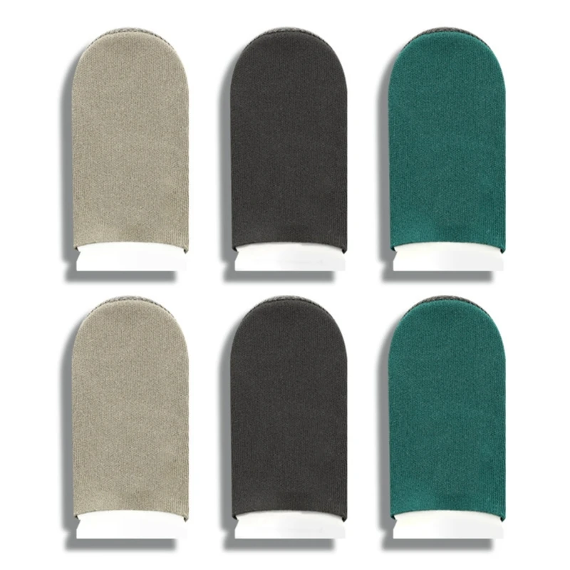 96BA 1 Paar Fingerärmel Daumen Fingerspitzenabdeckung Atmungsaktive Anti-Rutsch-Fingerhandschuhe – Detail 1