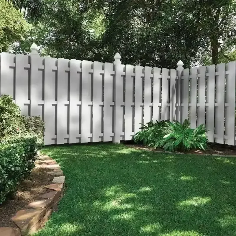 Garden High PVC Plastic Vinyl Fence Panels White Custom Size Proof House Privacy PVC Fencing
