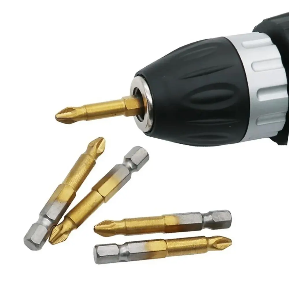 

10Pcs PH2 Screwdriver Bit Titanium-coated Non-slip Cross Drill Bit Hex Shank 50mm Electric Impact Driver Power Tool Accessories