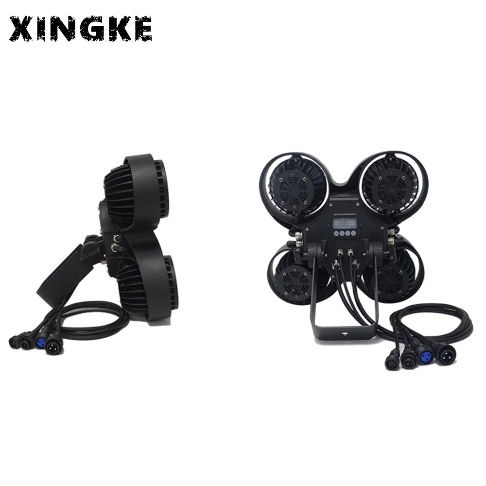 

2Pcs/Lot High Quality 2in1 Warm White + Cool White 4x100w Cob blinder Audience Stage Light