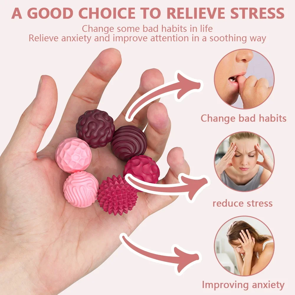 Fidget Toys Magnetic Balls Silicone Magnetic Fidget Balls Sensory Toys for Autism Anxiety Relief Stocking Stuffers for Women Men