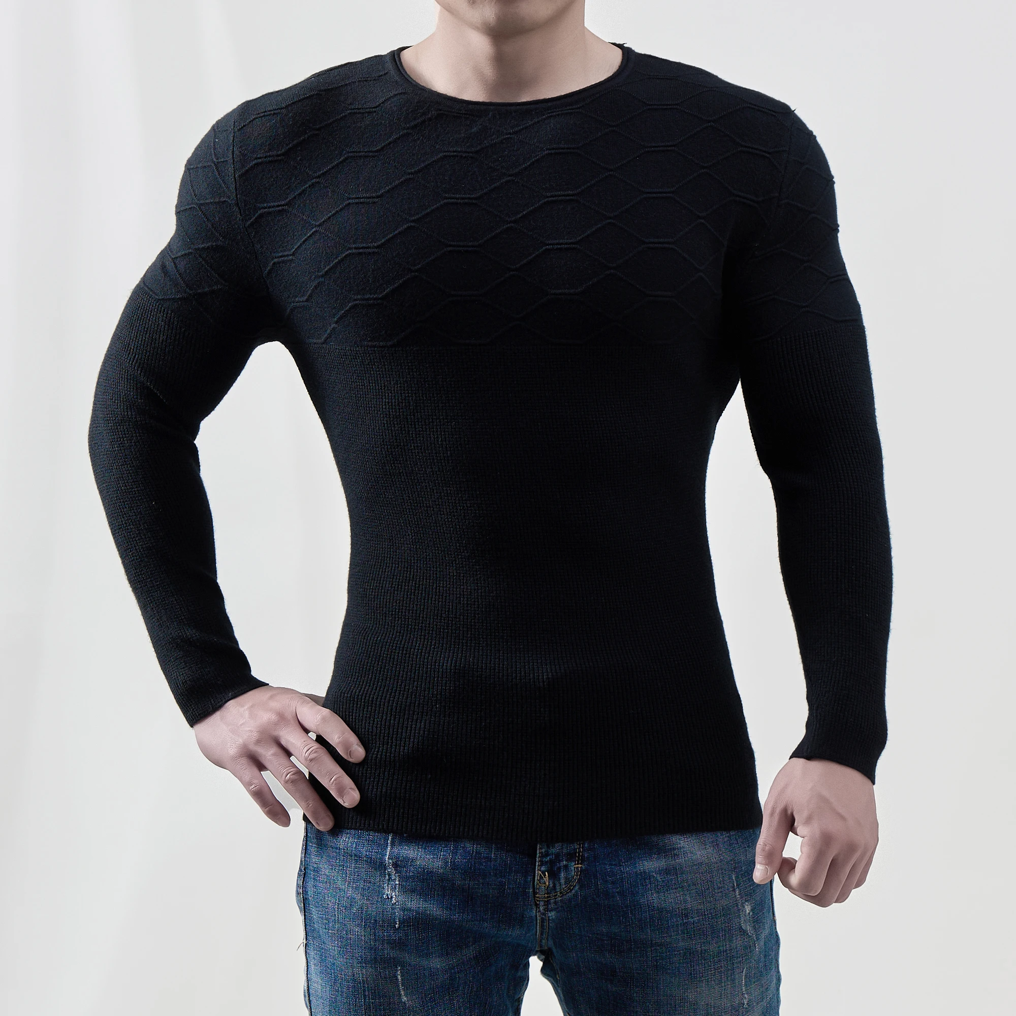 

2022 Men Autumn O-neck Pullover Men's Sweater Fashion Solid Color Winter Slim Sweaters Men Basic Style Boy Jumpers Knitwear