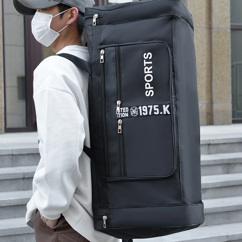 1 Piece Foldable Travel Bag with Multiple Pockets, Random Pattern