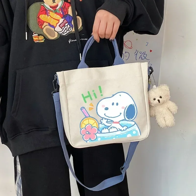 Snoopy Cute Crossbody Bags for Women Kawaii Peanuts Comic Printed Satchel Y2K Women Handbags Girls Shoulder Bag Birthday Gifts