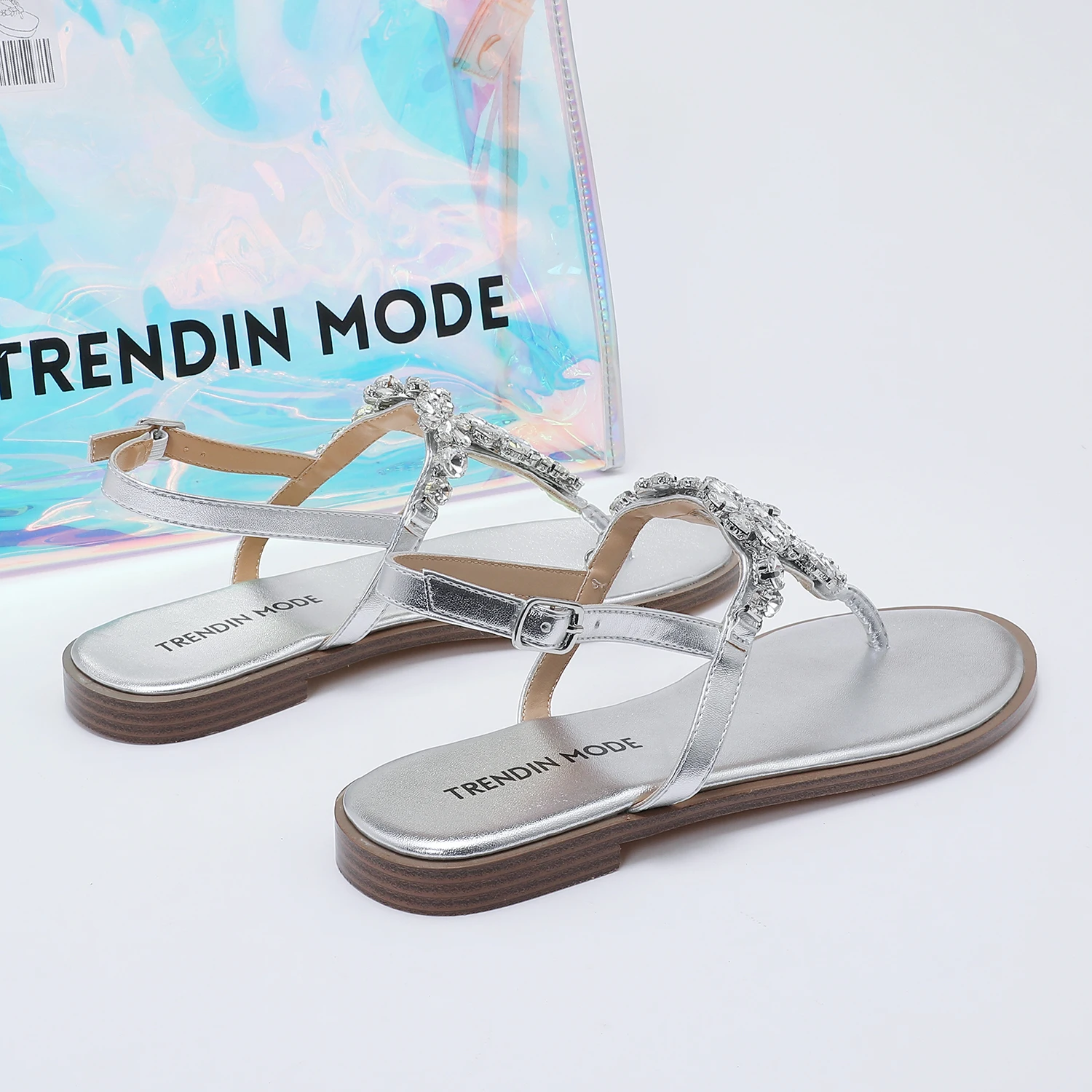 S97eb697cf7ae493ca44318347cb7f  Rhinestone T-Strap Thong Sandals Flat Flip Flop Summer Shoes main image 0