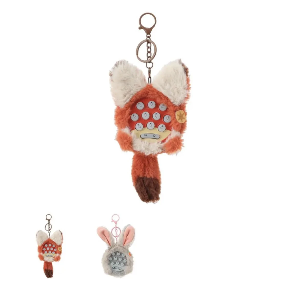Llavero de peluche de Gopher de Disney Zootopia, lindo juguete coleccionable, regalo con clip para bolso de moda para niños y fanáticos