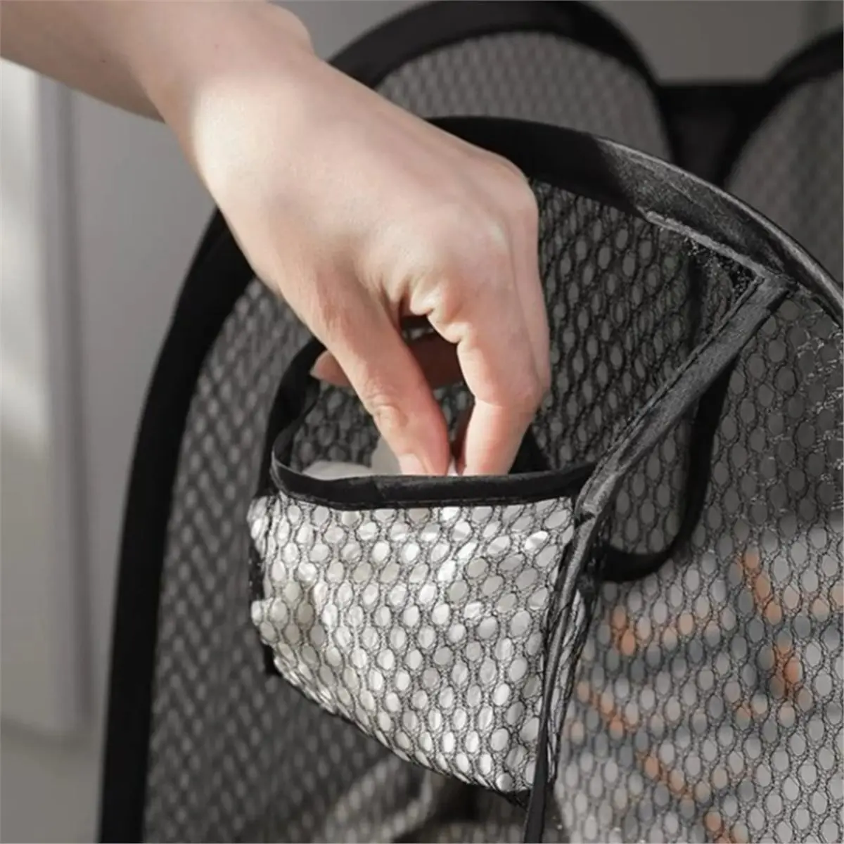 【STABLE QUALITY】Laundry Basket Foldable Storage Basket with Ventilated Skeleton for Dirty Clothes Easy to Carry and Organize Ver