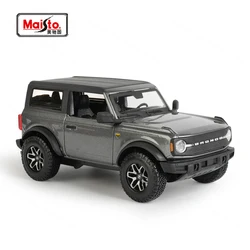 Maisto 1:24 2021 Ford Bronco Badlands naranja estática vehículos fundidos a presión juguetes de coche de modelos coleccionables