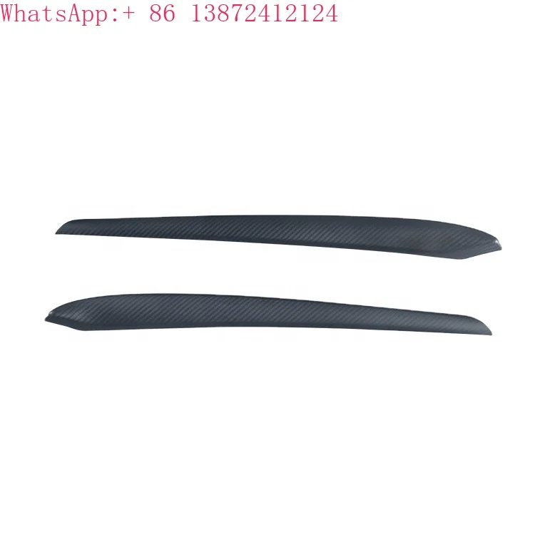 

Matte 2x2 Dry Carbon Fiber Inside Door Decoration Trim Auto Interior Accessories for Tesla Model Y 2020-2021