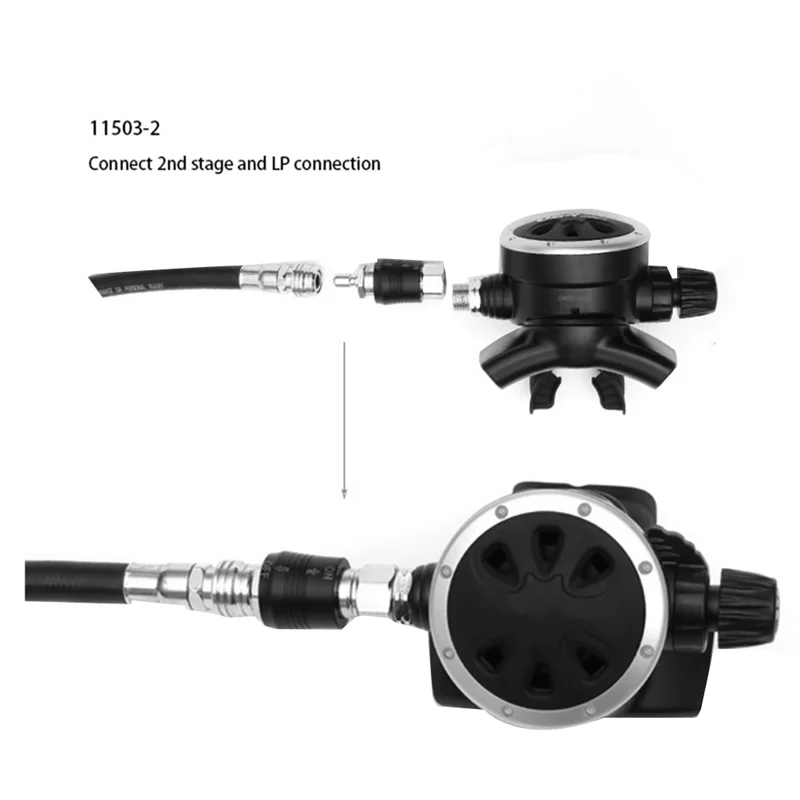 

Lo-ok Scuba Diving Regulator Adaptor 9/16 Thread Connector with on Off Switch BCD Valve Medium Pressure Replacement,Style C