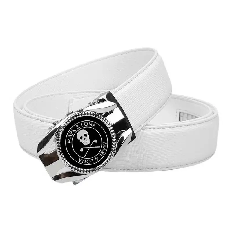 

Men's Golf Belt Alloy Automatic Buckle Leather Waist Belt for Men