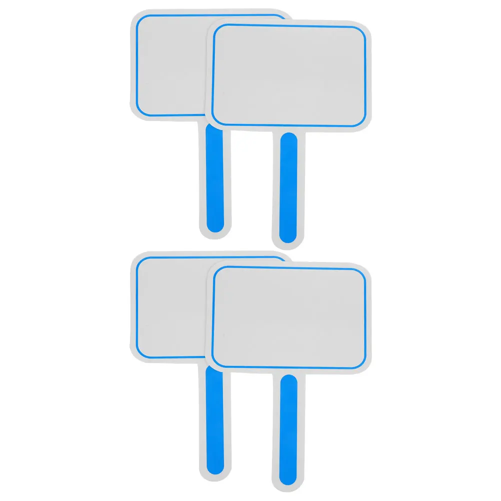 

4pcs Blank Scoreboard White Dry Erase Writing Pad Sports Sign Board Large Smooth Edges Easy Clean for Classroom Events