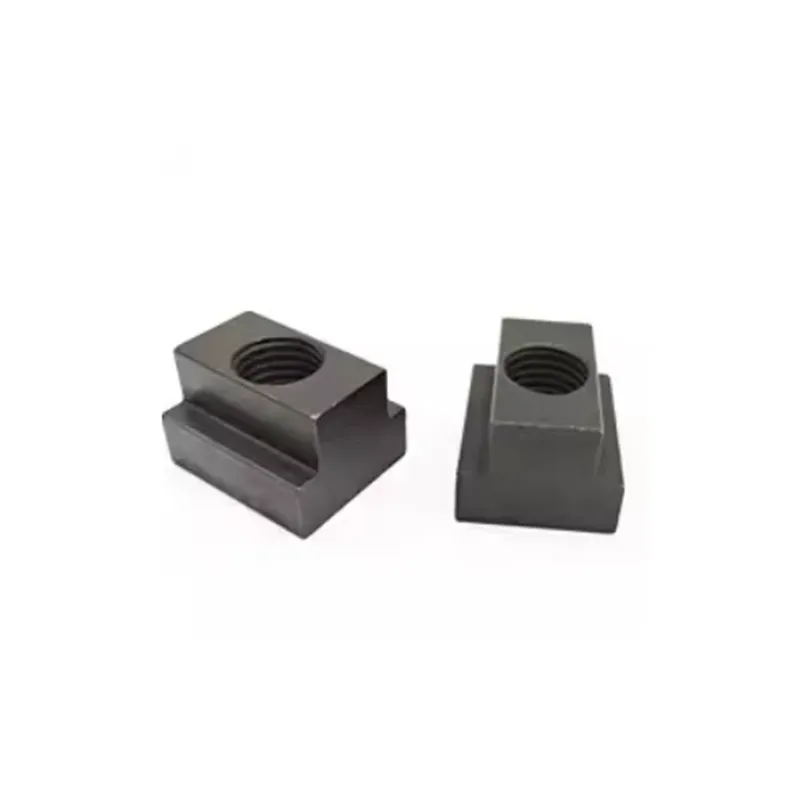 5Pcs M5 M6 M8 M10 M12 M14 DIN508 Black Oxide Finish Grade 8.8 Carbon Steel T-Slot Nut Tapped Through Slot T-nuts Furniture