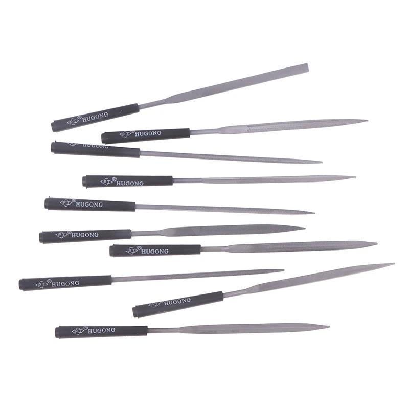 مجموعة من 10 مبرد إبر فولاذي، أداة عرموش محمولة لتلميع المعادن وملفات الخشب