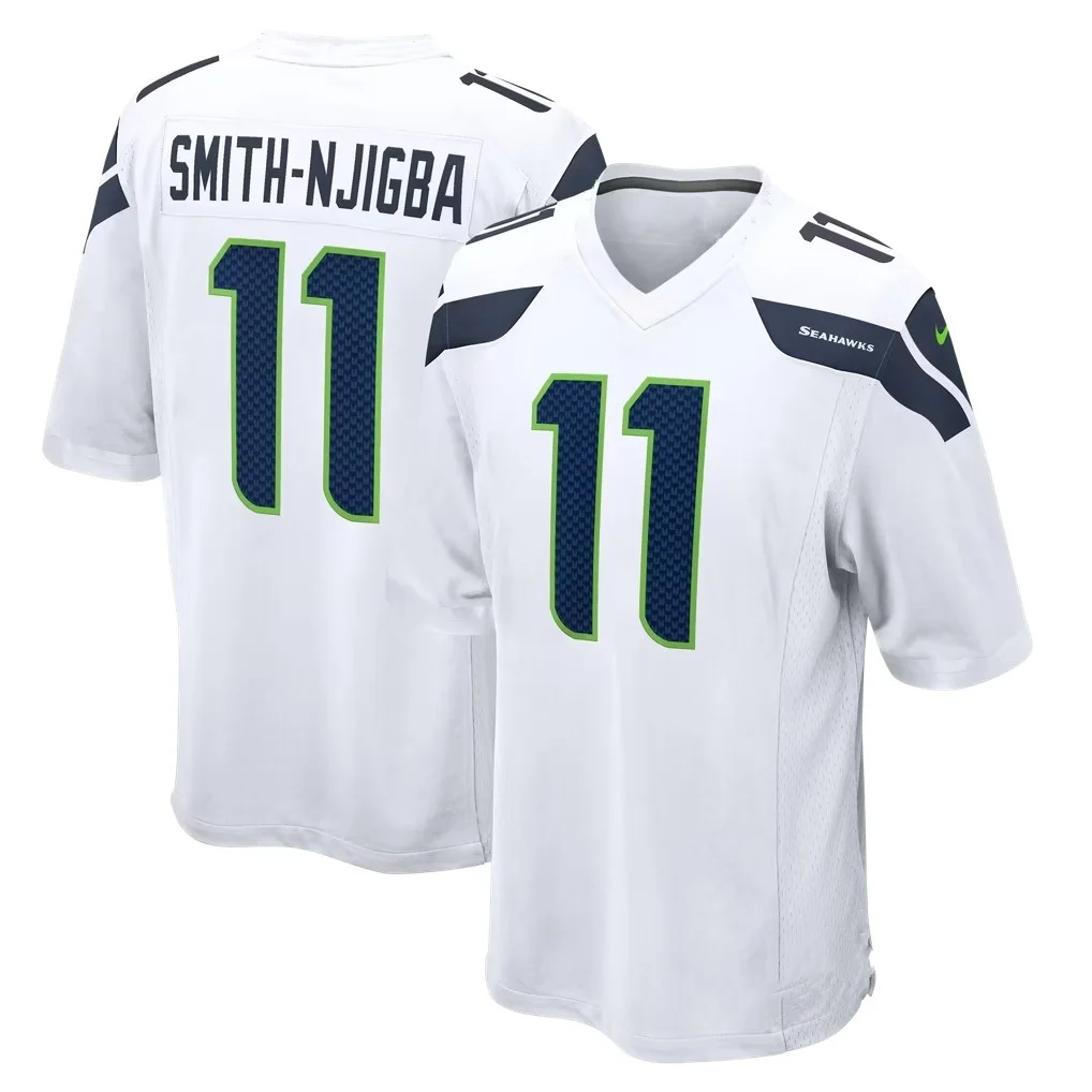 # 11 Jaxon Smith-Njigba Blaues American-Football-T-Shirt für Herren, atmungsaktiv, Rugby-Sportuniform für Fans, Sommerkleidung 2026 – Detail 5