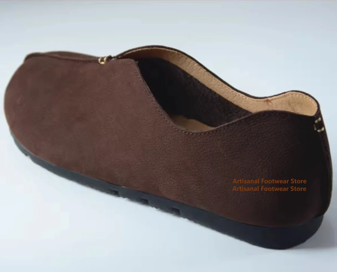 المشمش/القهوة الرجال حذا فردي للسيدات الانزلاق على الجلود الناعمة لينة وحيد حذاء كاجوال كبير جولة تو جلد حذاء كاجوال أحذية رجالي