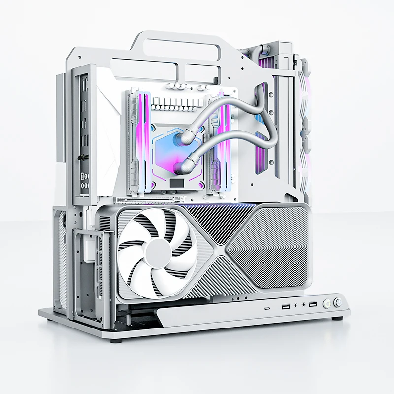 Socooler Personalizzato FAI DA TE RX7800 XT GPU ITX Custodia per computer da gioco e torre con supporto di raffreddamento ad acqua Tipo di rack per acquisto di panico