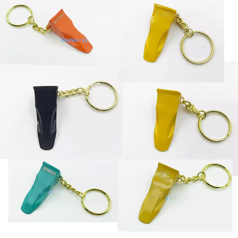 

For Komatsu Kobelco Carters Excavator Shovel Tooth Keychain Boutique Pendant