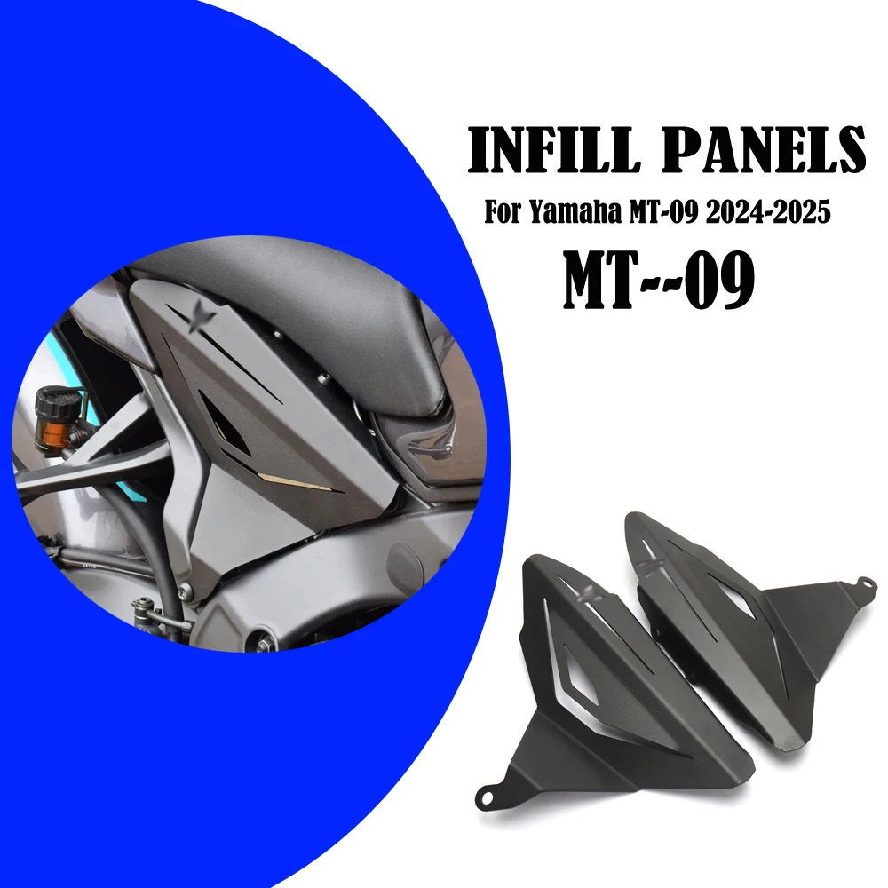 

For Yamaha MT-09 MT09 MT 09 2024 2025 Motorcycle Accessories Aluminium Infill Panels Frame Side Protector Cover Decorative Plate