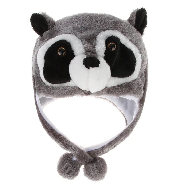 Adult Winter Warm Cute Animal Hat for Women Men Carton Plush Cap Cosplay Costumes