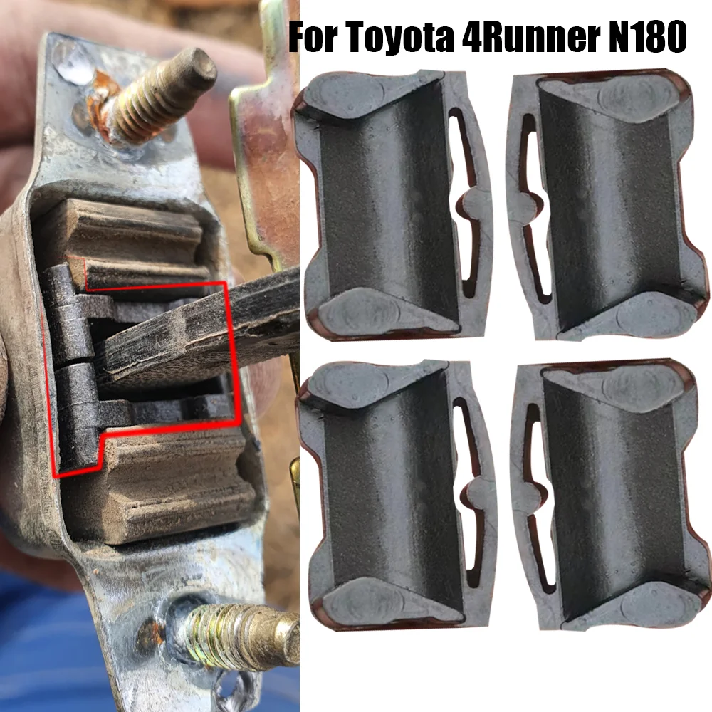 4X Car Door Check Strap Repair Kit Stopper Damping Clip For Toyota 4Runner N180 1995 1996 1997 1998 - 2002 Toyota Hilux Surf III