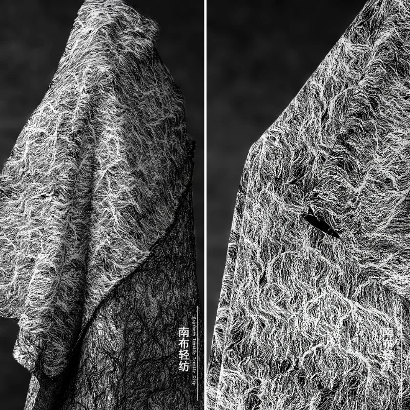 

Двусторонний водяной знак, черно-белая линия, ткань, весна-лето, модная одежда, ткань для шитья своими руками, материал на метр