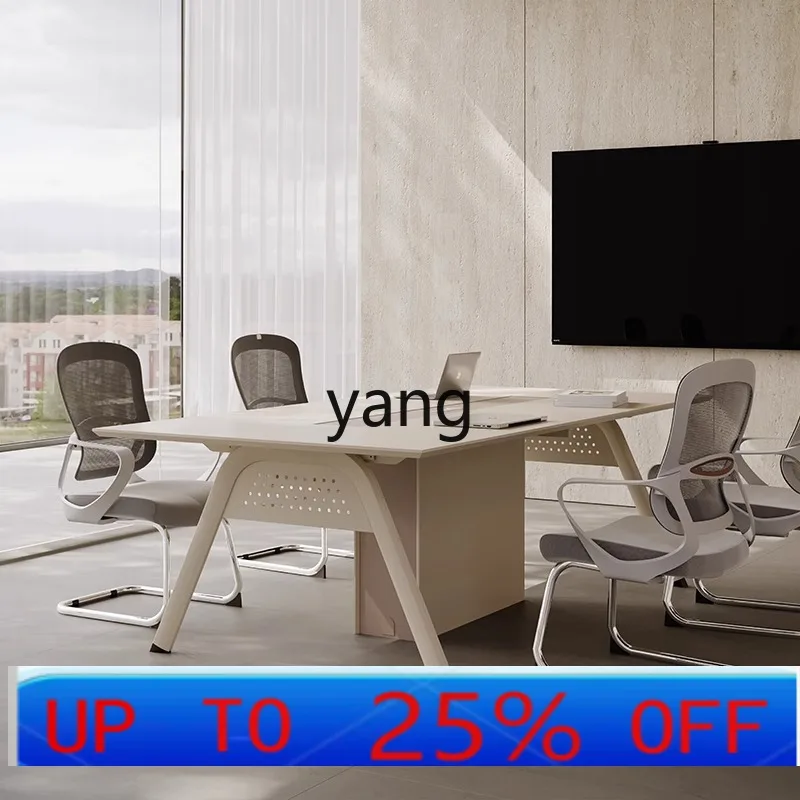 LH modern minimalist negotiation table and chair combination, small conference room table