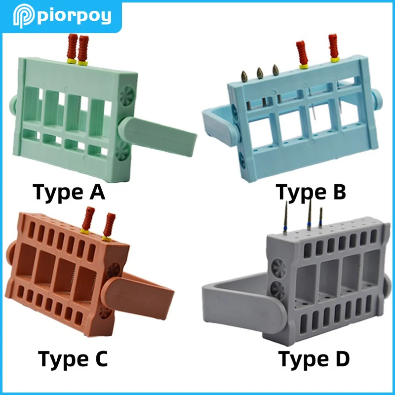 

8/16 Holes Dental Endo Files Holder Odontologia Disinfection Box Stand High Speed Burs Drills Sterilizer Case Dentistry Tools