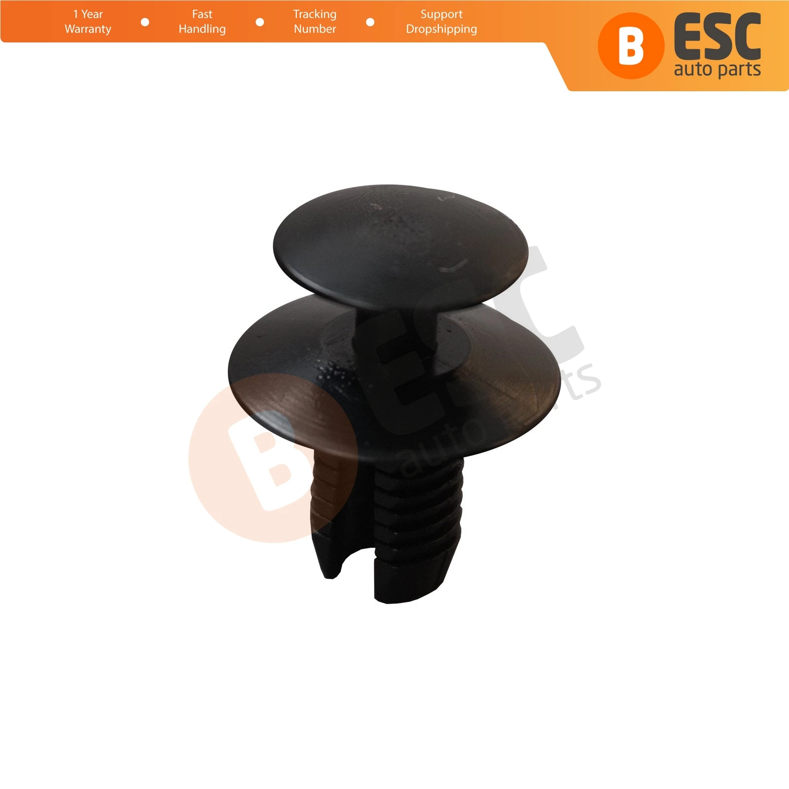 ESC ECF5031 10 Pieces Fixing Plug Rivet 2019900292; 51471911992; 30820141; M820141 for BMW, Mercedes, Volvo, Mitsubishi