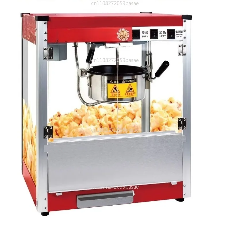 Popcorn machine commercial, fully automatic electric stall corn spherical popping machine