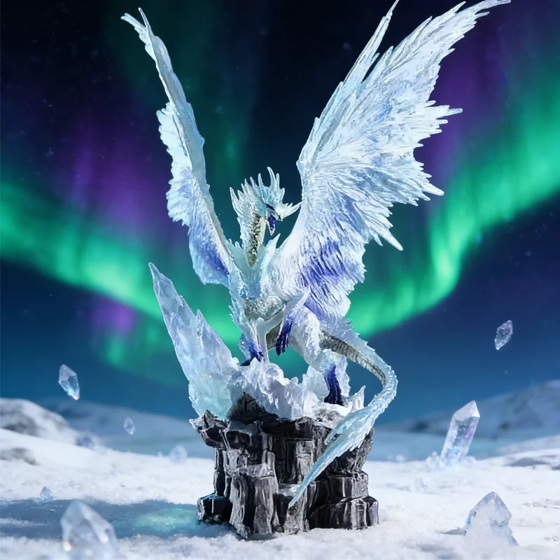 Monster Hunter Game Nergigante World Ice Ancient Dragon Pvc Action Figure Anime Figure Extinction Dragon Model Toys Doll Gift