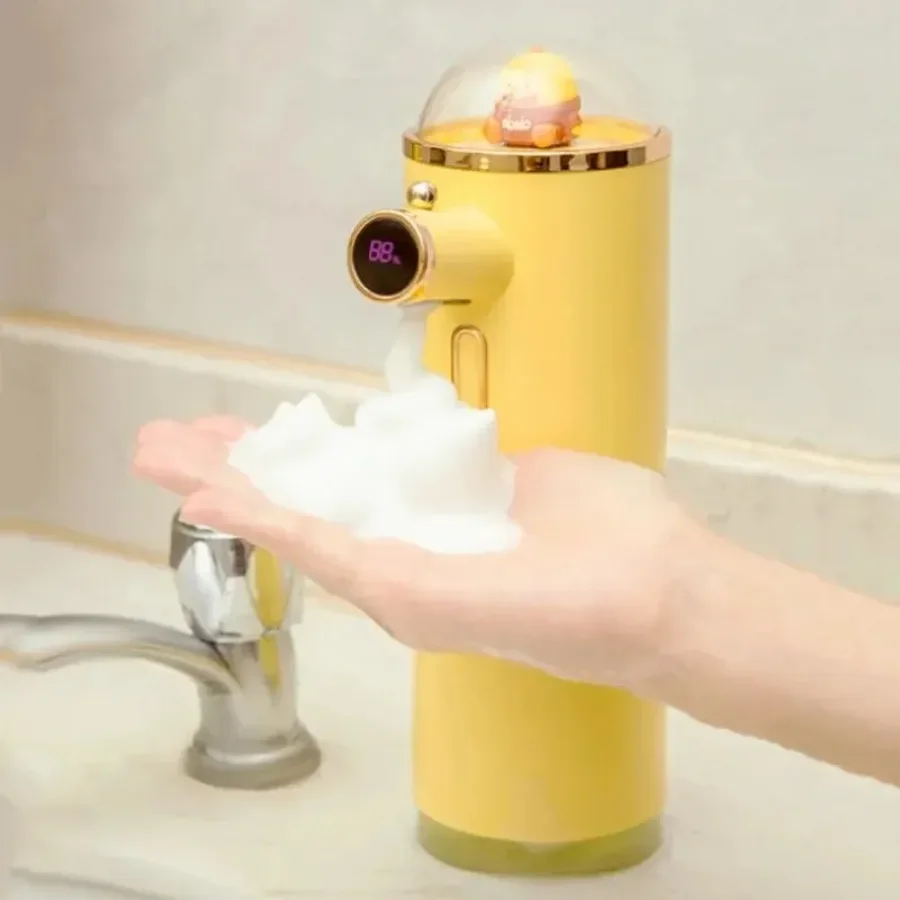 300ml Yellow Duck Liquid Soap Dispensers Shampoo and Conditioner Dispenser Smart Bathroom Items For Kitchen Hand Wash Dispenser